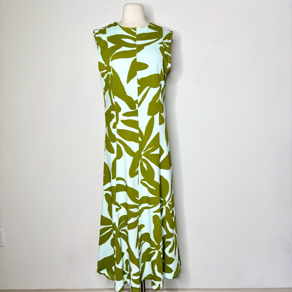 ASOS Design Floral Green Sleeveless Midi Dress - Picture 3 of 8